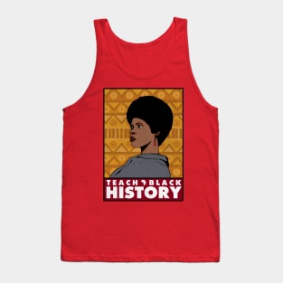 Teach Black History Afro / African American Woman Tank Top